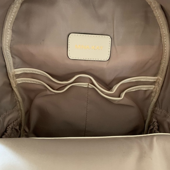 Mina Kay winter white diaper bag backpack.  NWOT - Picture 7 of 8